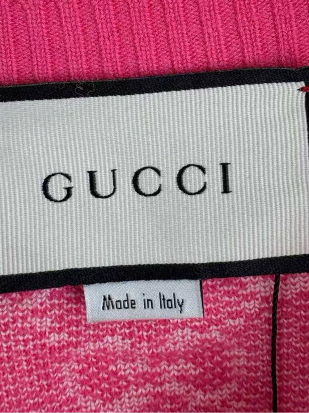 Authentic Gucci Pink GG Jacquard Knit Cardigan - Picture 5 of 8